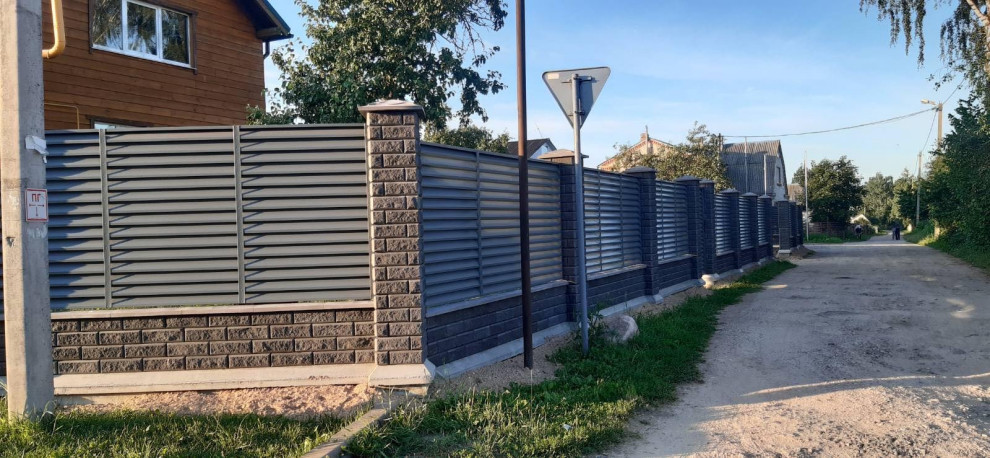 Забор заполнение жалюзи