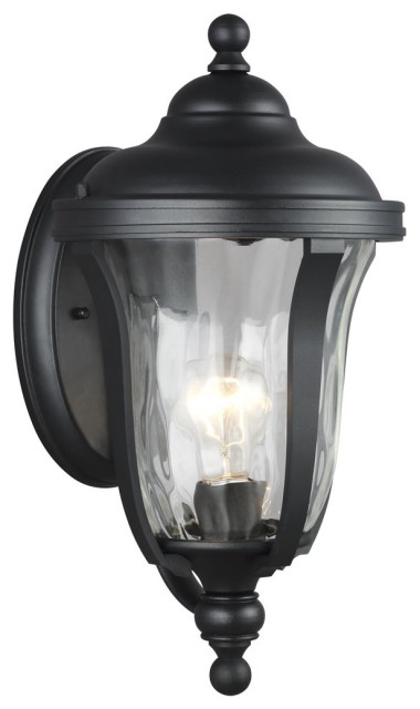 Sea Gull Perrywood Small 1-LT Outdoor Barn Light Wall Lantern 8514201-12 - Black