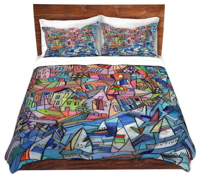 Dianoche Duvet Covers Twill By Maeve Wright Sailing In The Bay Dianoche Duvet Covers Twill By Maeve Wright Sailing In The Bay Beach Style