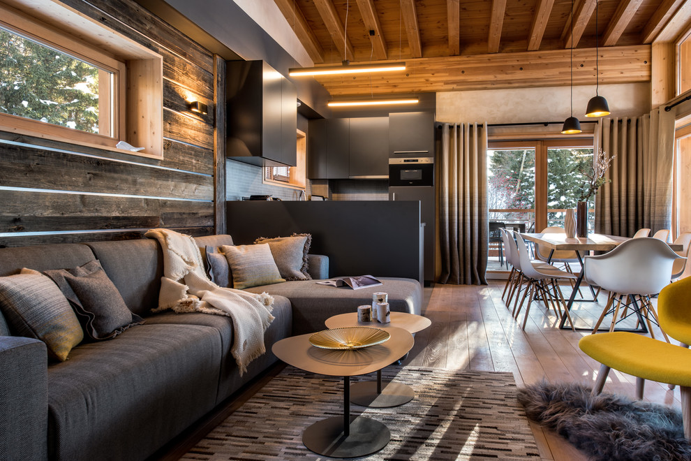 Aménagement et décoration d'un appartement en montagne - Rustic ...