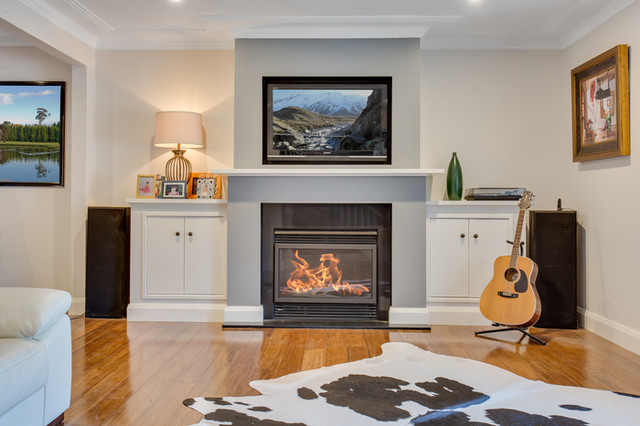 Fireplace contemporary-living-room