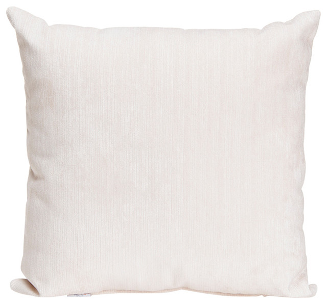 Swizzle White Velvet Pillow Contemporary Decorative Pillows By Swizzle White Velvet Pillow