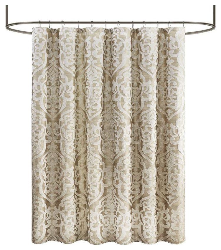 100 Polyester Jacquard Shower Curtain MP708084 Contemporary