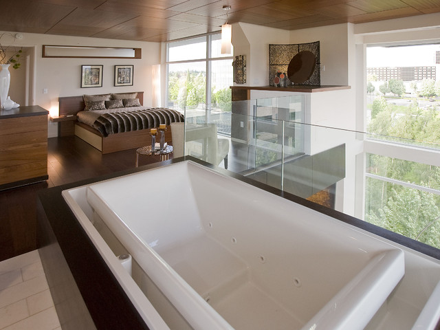 Daring Style Bedroom And Bath All In One
