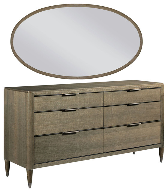 American Drew Ad Modern Classics Hamden Dresser With Ramsey Oval