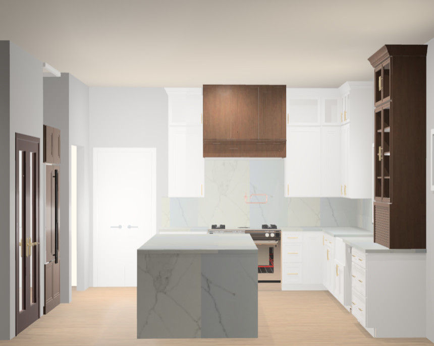 Transitional kitchen photo in St Louis