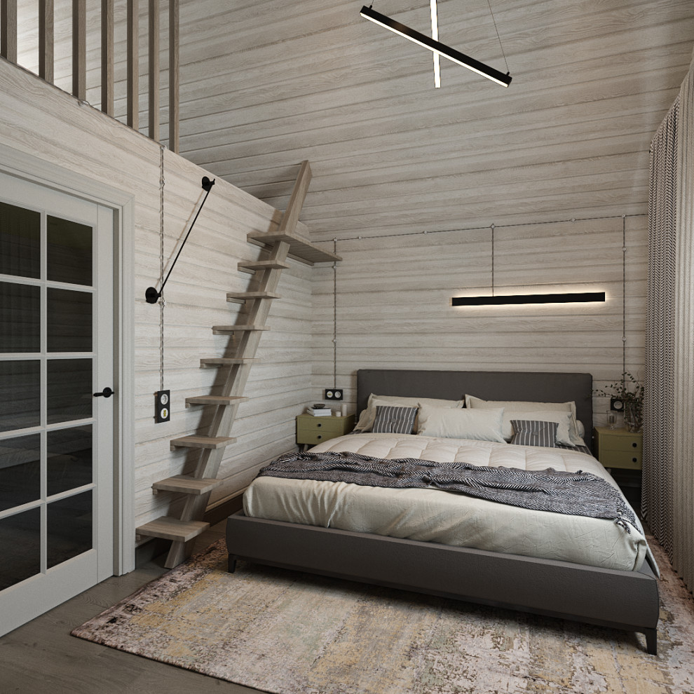 Небольшой загородный дом с мансардным этажом