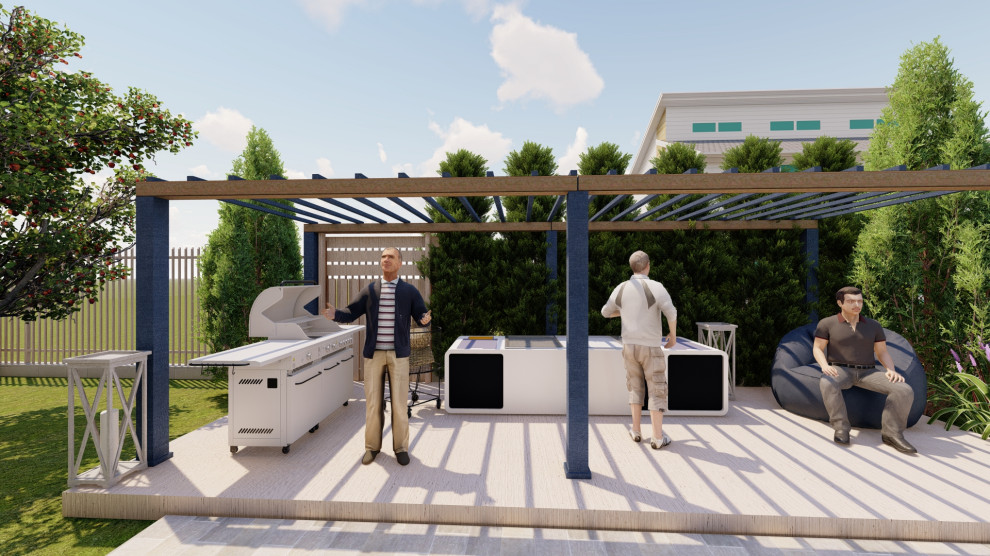 Участок Новая Рига 2 вариант.Хвойные