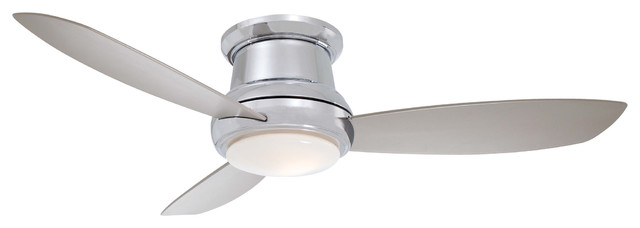 1-Light Polished Nickel Ceiling Fan