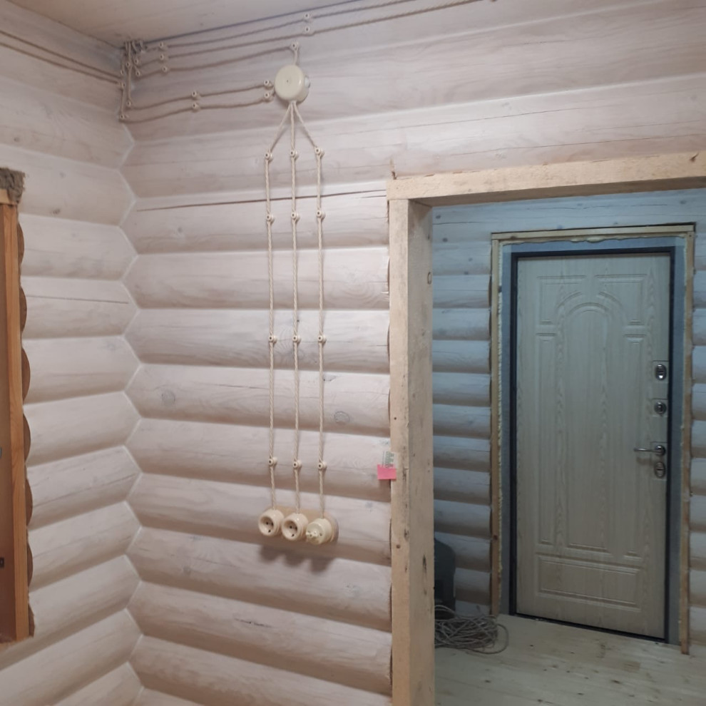 Монтаж электрики в ретро стиле