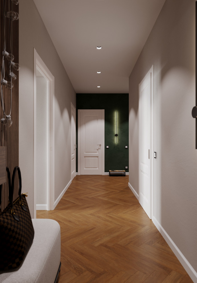 Квартира  с зелёными акцентами