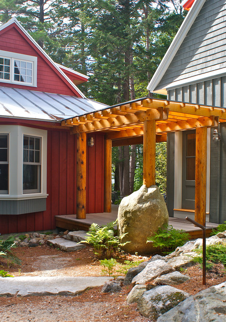 Covered Entry Porch - Traditional - Entry - Boston - by Whitten Architects