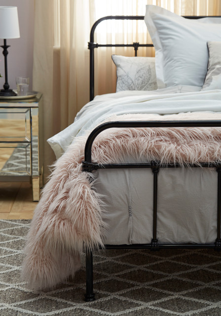 Vibe Queen Bed Frame (Black) shabby-chic-style-bedroom