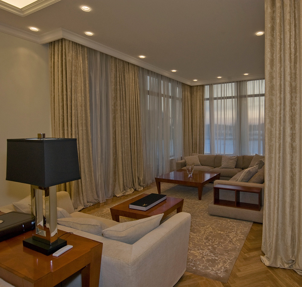 Гостиная _ каминная,Резиденция Монолит