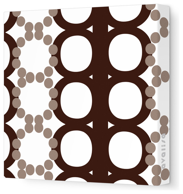 Pattern - 65 Stretched Wall Art, Brown, 28" x 28"