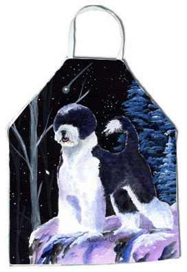 Starry Night Portuguese Water Dog Apron Traditional Aprons By The Store