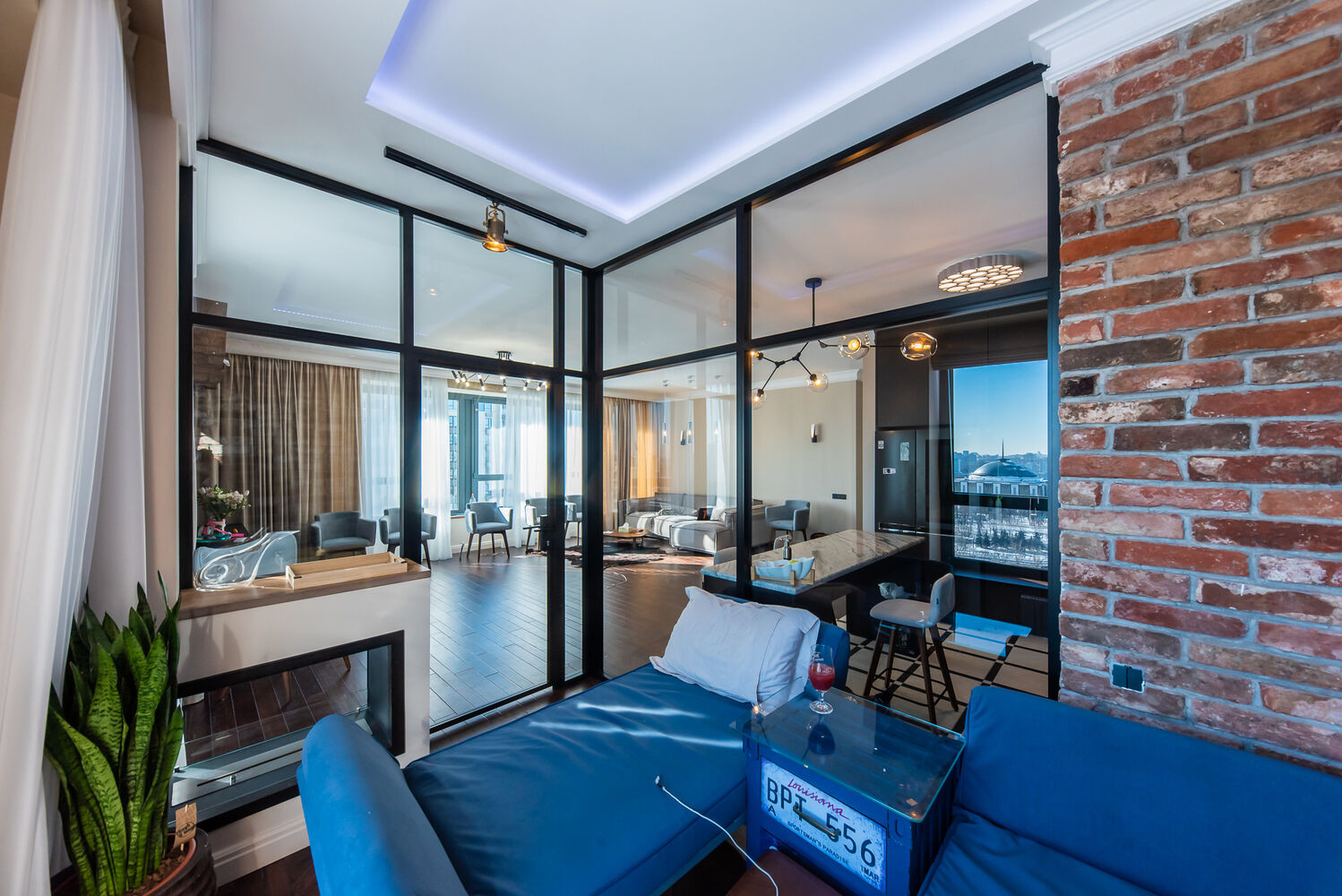 Перегородки Nayada в апартаментах элитного ЖК Матч Поинт