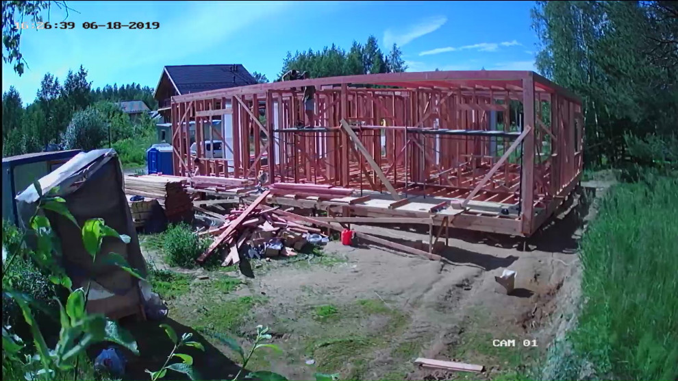 Одноэтажный загородный дом