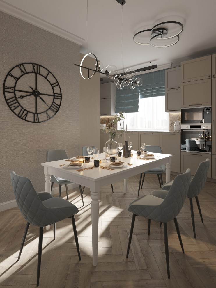 Проект кухни-гостиной 32 кв.м.