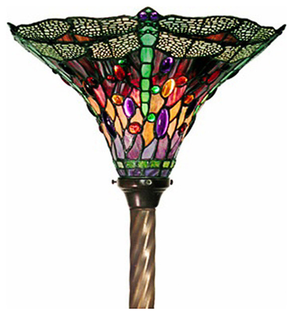 Warehouse of Tiffany Dragonfly Torchiere Lamp 1509+BB75B