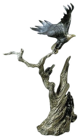 Taking Flight Eagle Bronze Sculpture