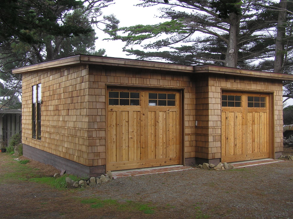 Photo of a traditional detached garage in San Francisco.