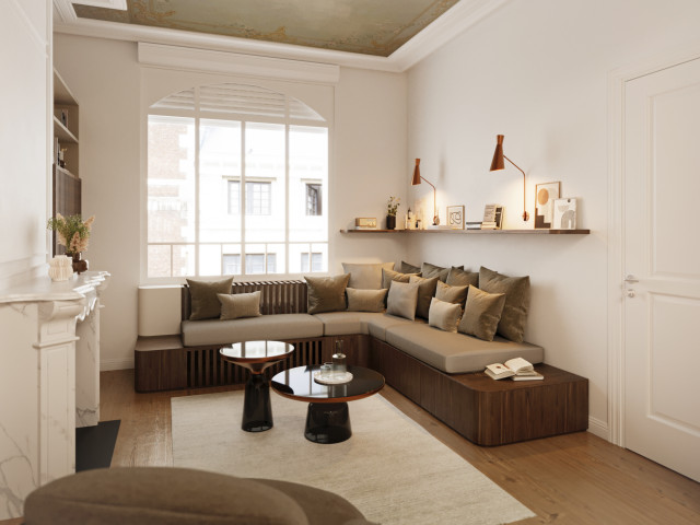 Projet Louvi&egrave;re contemporary-vardagsrum