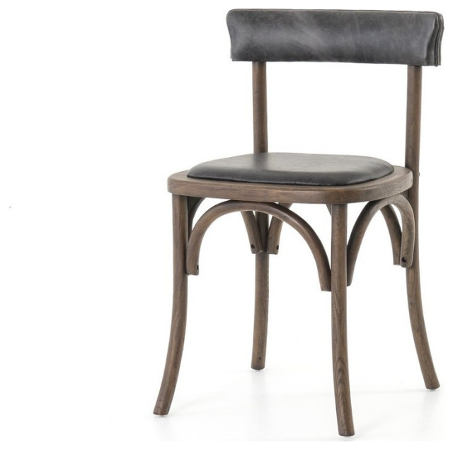 Foley Dining Chair Durango Smoke, Warm Cedar Transitional Dining