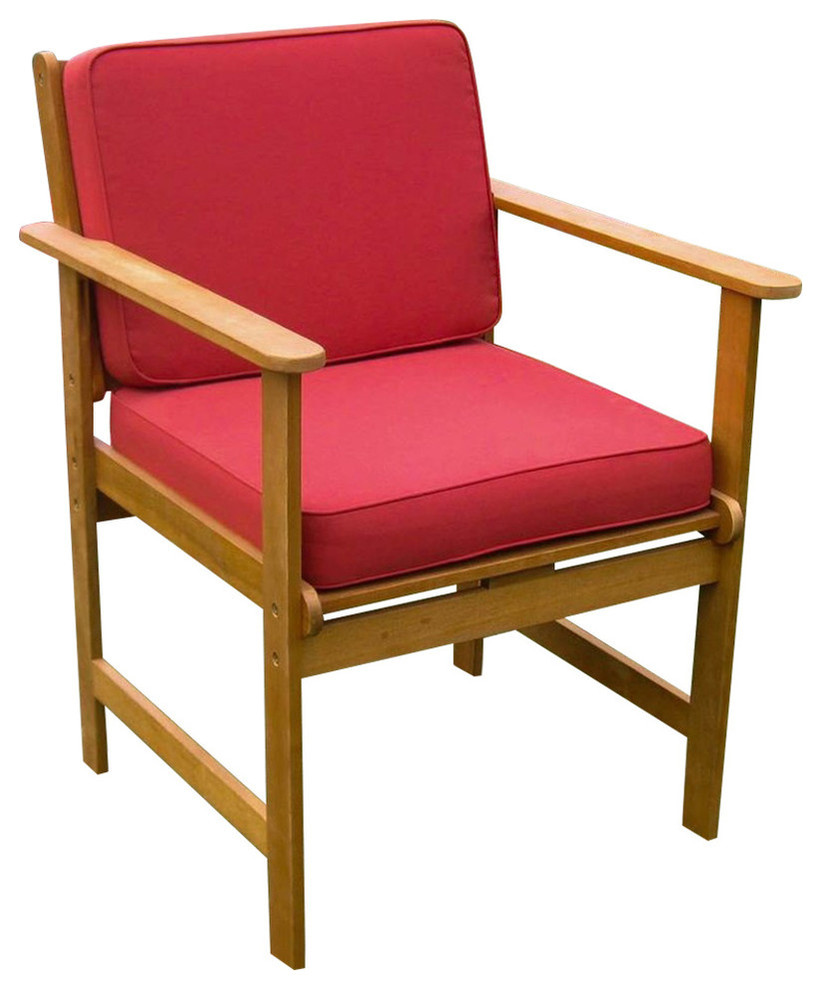 outdoor 6 piece sectional red on International Caravan Set Of 2 Patio Chair In Natural And Red Contemporary Outdoor Lounge Chairs By Shopladder Houzz