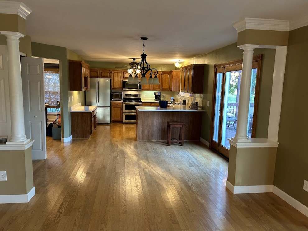 What size chandelier over a 60 inch round table?