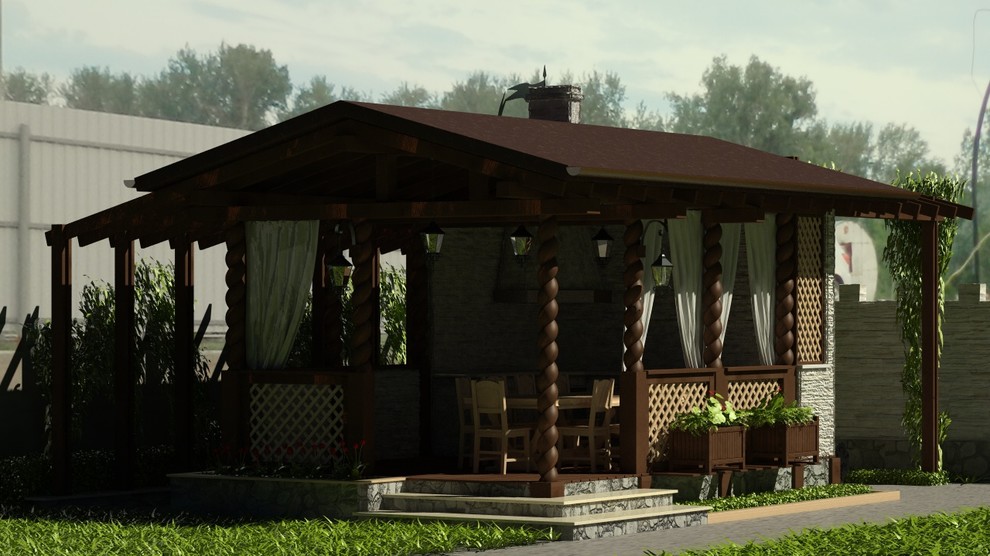 Беседка на Геофизиков