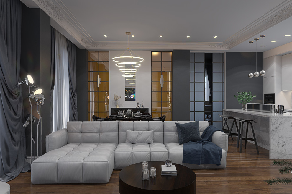 Дизайн-проект роскошной квартиры с элементами неоклассики