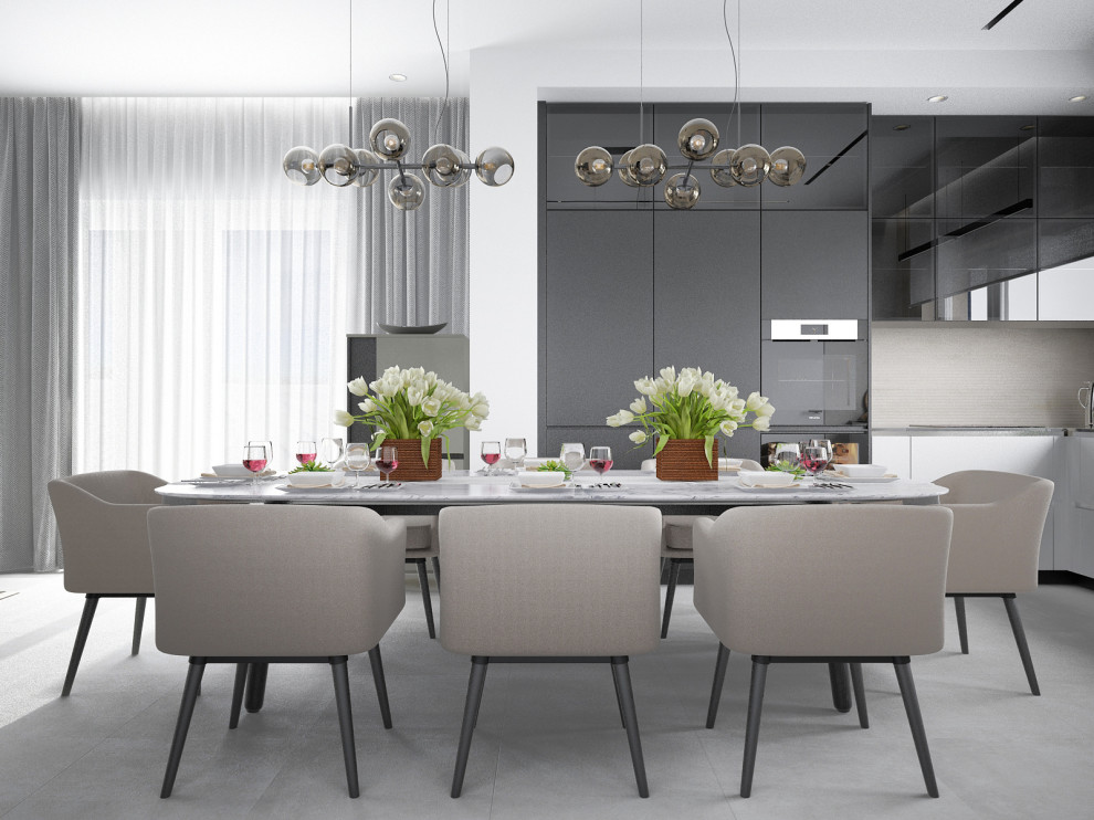 МОНОХРОМ С АКЦЕНТАМИ. Современный графичный интерьер.