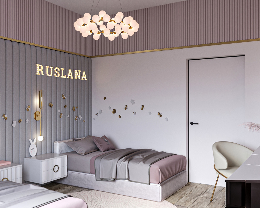 Современные оттенки серого и уютного дерева)