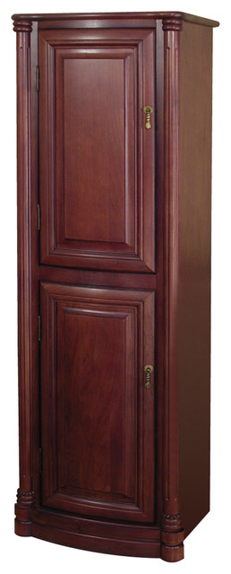 Wingate 54 Premium Deep Cherry Linen Cabinet Traditional Wingate 54 Premium Deep Cherry Linen Cabinet