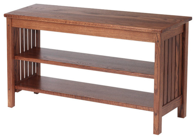 Mission Style Solid Oak Tv Stand 41 Craftsman Entertainment