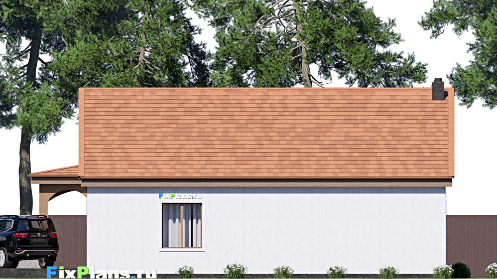 Проект одноэтажного дома 15х16м S168м2 F-17153