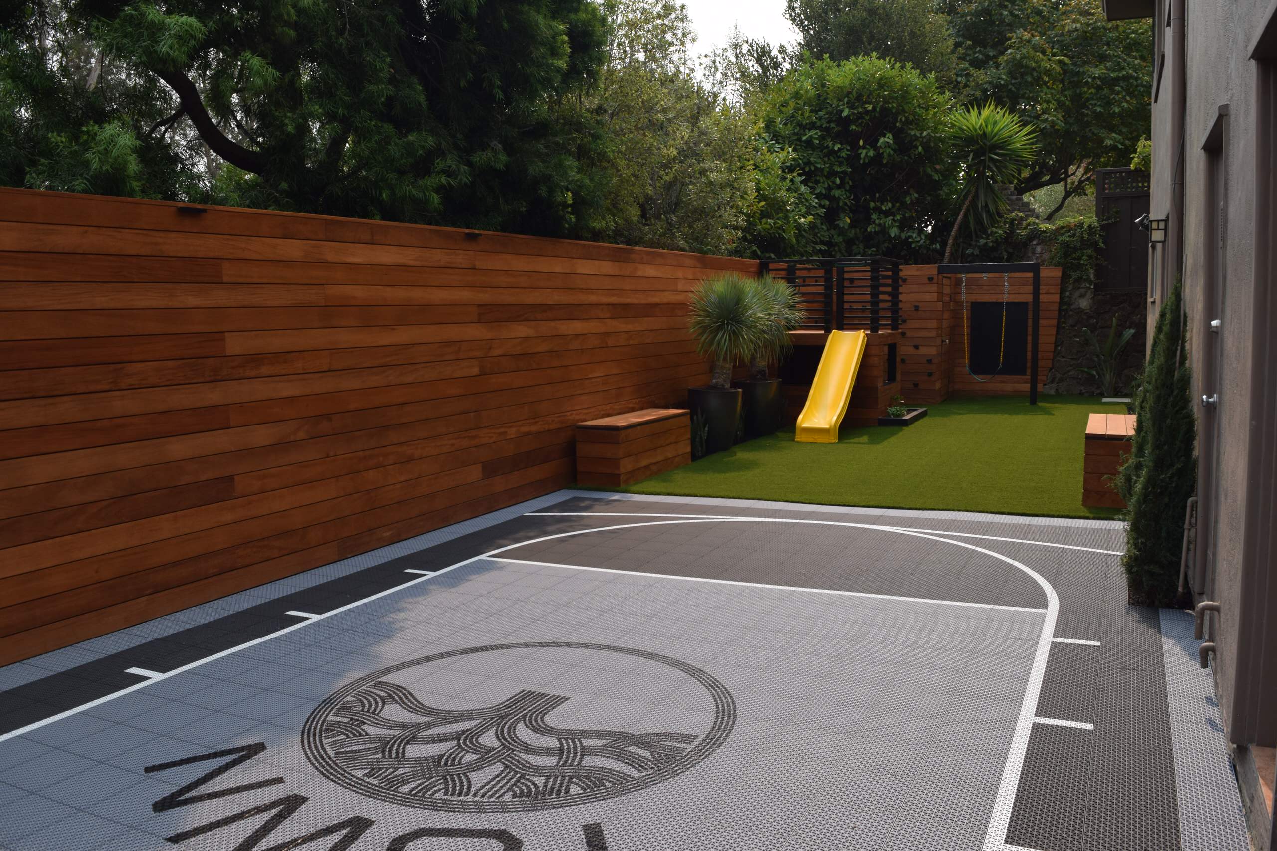 Mid-Century Modern Backyard -  Oakland
