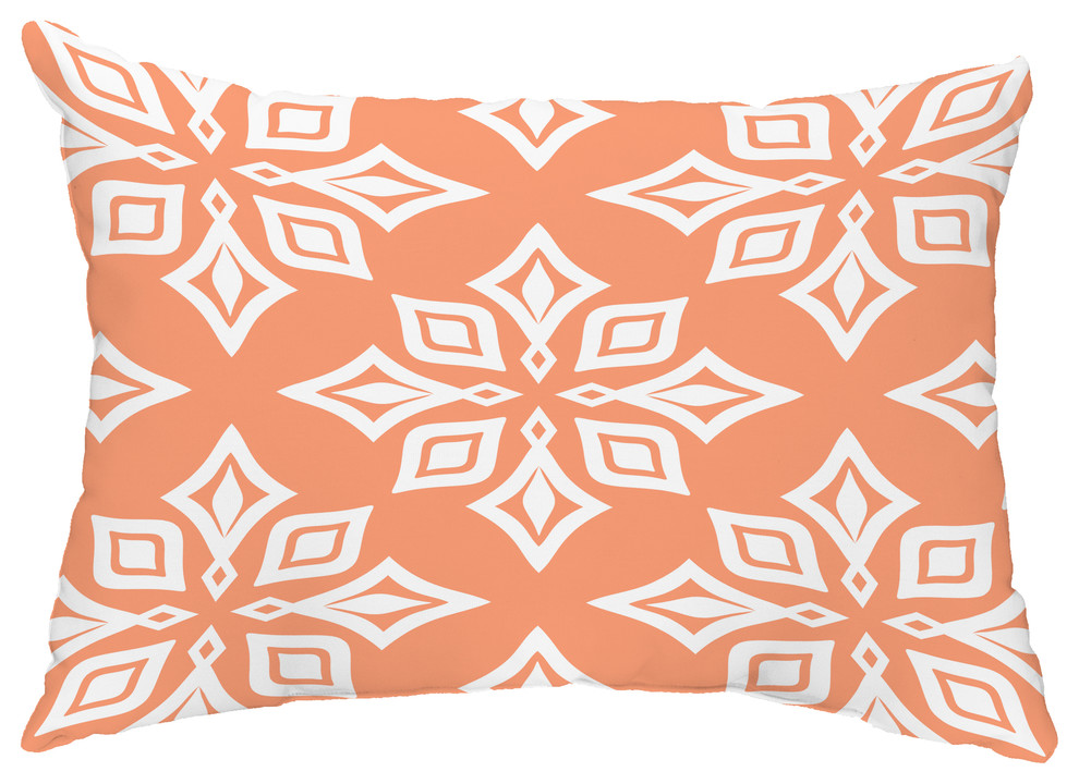 E by design O5PGN480OR10-18 Printed Outdoor Pillow