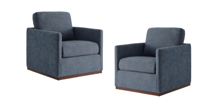 Click Blue Swivel Chairs ↑ for Details