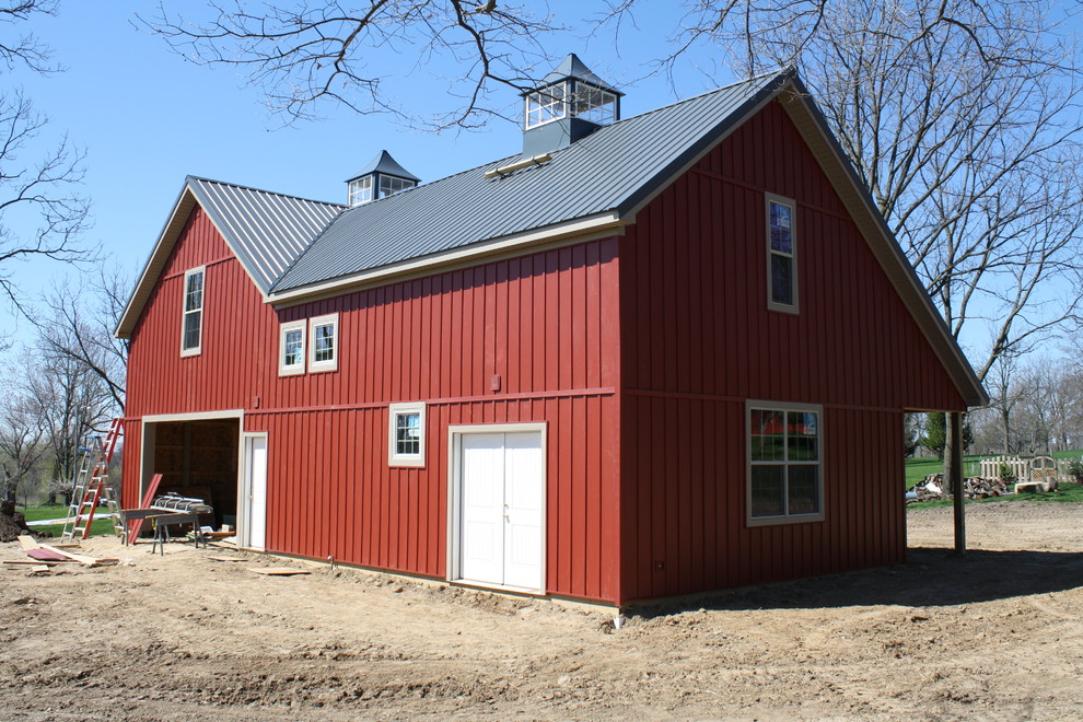 Red Barn Farmhouse Shed Detroit By Ekocite Architecture