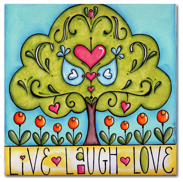 Maureen Lisa Costello 'Live Laugh Love' Canvas Art, 24" x 24"