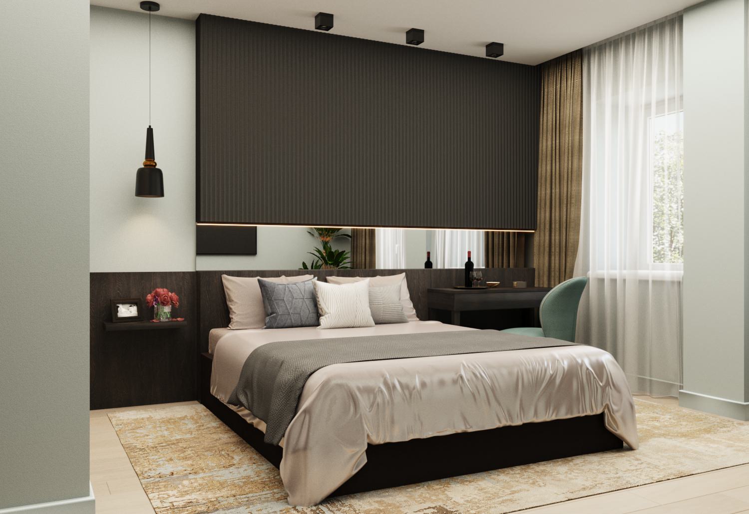 Спальня в ЖК Взлетный