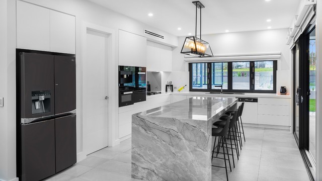 Polyurethane Kitchen and Granite Bench contemporary-kitchen