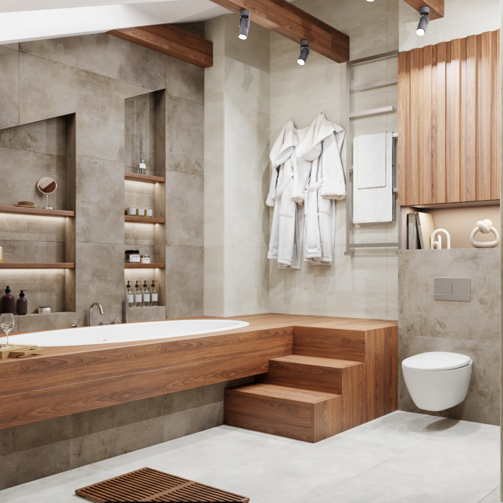 Ванная комната в стиле ШАЛЕ