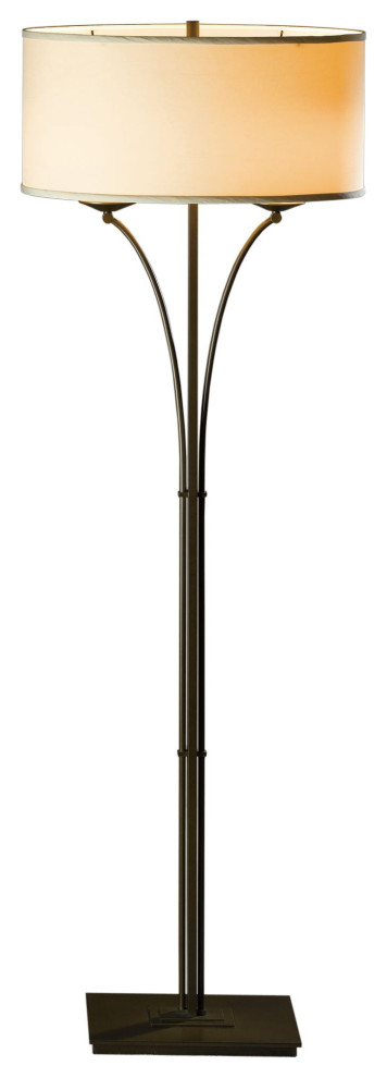 Hubbardton Forge 232720-1039 Contemporary Formae Floor Lamp in Soft Gold