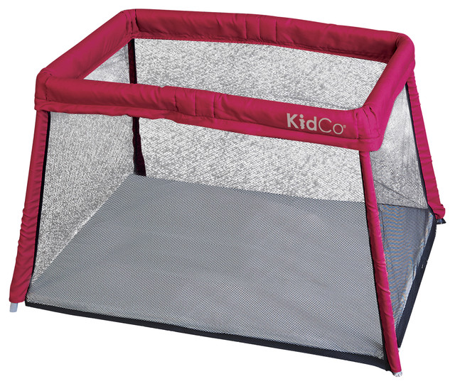 Kidco Travel Pod Portable Play Yard, Cranberry Modern Playpens by