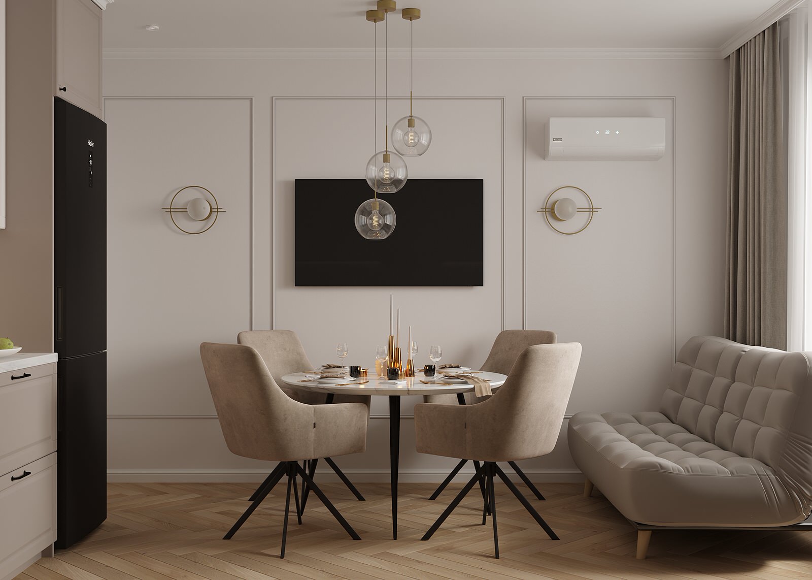 Романтичная квартира для молодой семьи