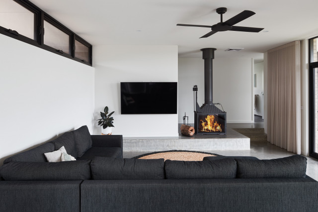 Old Sale Road contemporary-living-room