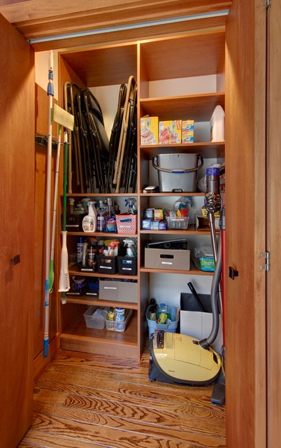 Storage Closet In Rustik Cherry Wood Finish New York By Built